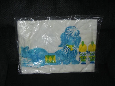 Новый винтажный ребенка прием одеяло 30 x 40 100% хлопок США комфорт ригель кошки собаки - Изображение 1 из 2