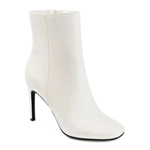 Journee Collection Women's Silvy Heel Bootie White Size 10 (MSRP $100) - Picture 1 of 11