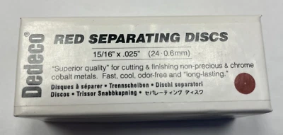 DEDECO NO. 7021 DISCOS SEPARADORES ROJOS 15/16" X .025" 100/bx Foto 1 de 2