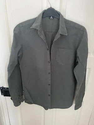 ASOS DrDenim Green cotton  casual shirt Size Small - Image 1 of 3