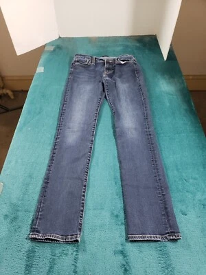 Lucky Brand Jeans Sz 2 Womens Blue Stretch Pants Dark Mid Rise Brooke Straight - Image 1 of 4