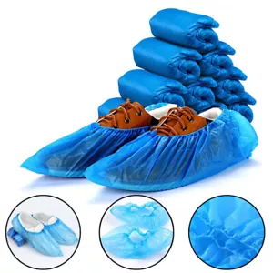 50Pcs Disposable Boot & Shoe Covers, PE Waterproof and Protective Overshoes - Picture 1 of 9