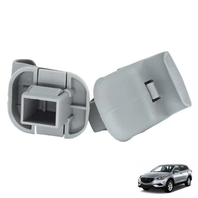 Pair For Mazda 3 5 6 CX-7 CX-9 RX-8 MPV Gray Car Sun Visor Clip LC6269261B77 Foto 1 de 4