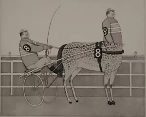 JAN BALET "3 X 8 = 8" Original Etching 27/100 Pencil Signed,Titled and Numbered - Picture 1 of 7