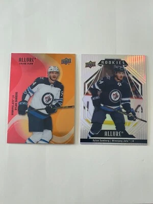 2022-23 Upper Deck Allure Color Flow Red-Orange Dylan Samberg SF-28 Winnipeg - Image 1 of 2