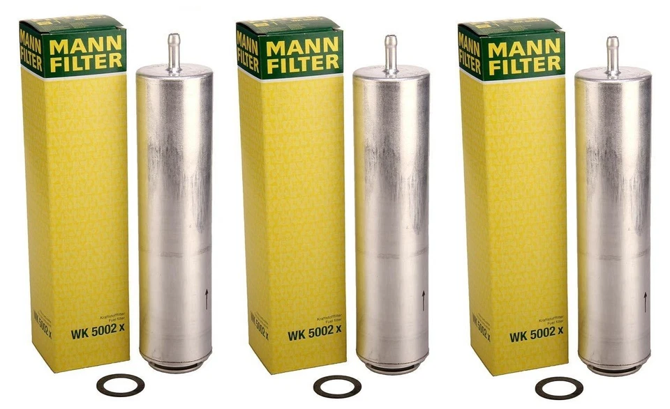 Mann Set of 3 Fuel Filters WK 5002 x For BMW E70 F10 535d xDrive X5 - Image 1 of 1