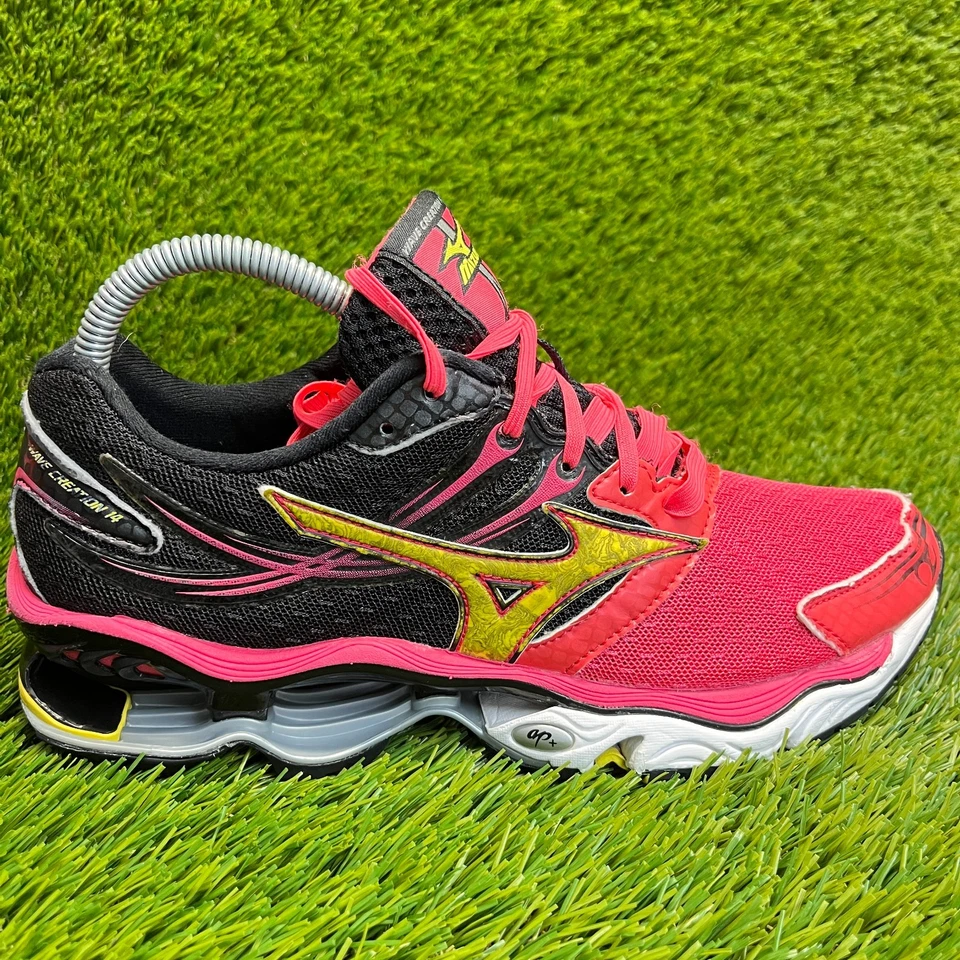 Zapatillas deportivas Mizuno Wave Creation 14 para mujer talla 8,5 rosa negro blanco Foto 1 de 4