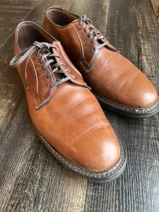 Allen Edmonds Badlands Leather Derby Oxford Shoes Brown Mens Size 11 Dust Bags - Picture 1 of 10