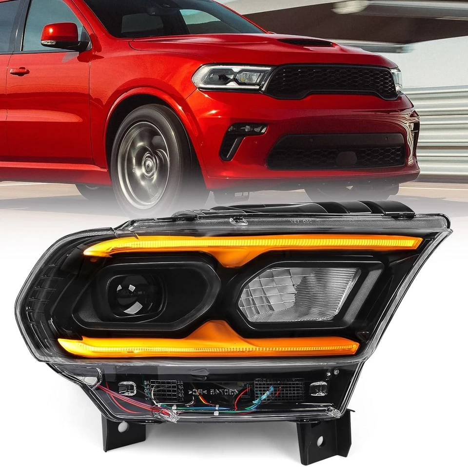  Full LED Headlight Assembly Compatible with Dodge Durango Right(Passenger) - Изображение 1 из 4