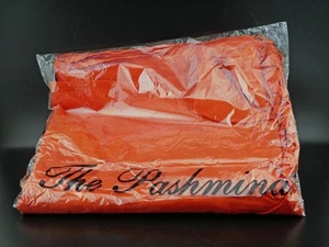 Beautiful New with Tag Autumnal Orange Pashmina Fringed Scarf / Shawl - Picture 1 of 1