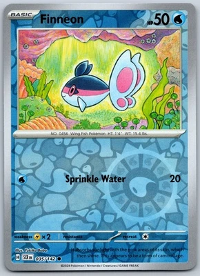 Finneon Reverse Holo Common SV07: Stellar Crown 035/142 NM - Image 1 of 2