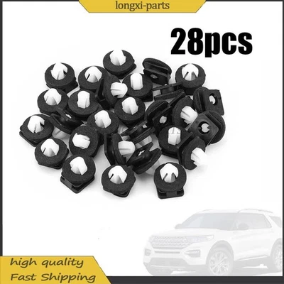 28x For Ford Explorer 2011-19 Clips Kit Exterior Front Windshield Pillar Trim US Foto 1 de 4