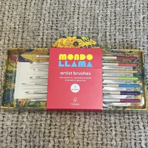 7pc Artist Paintbrush Set - Mondo Llama - Picture 1 of 6