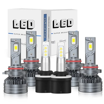 Combo de lâmpada de neblina Hi/Lo farol de LED para Nissan Titan 2004 2005 2006-2012 6x 6000K - Imagem 1 de 4