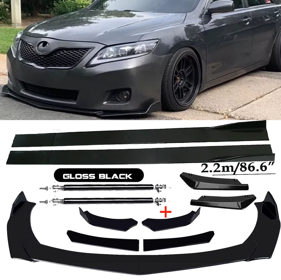 For Toyota Corolla Front Bumper Lip Spoiler Splitter Car Body Rear Foto 1 de 4