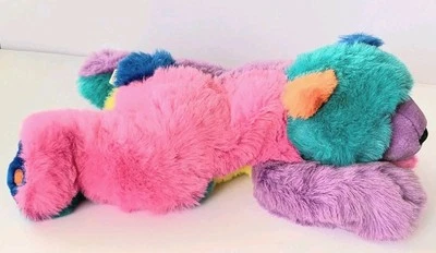 VINTAGE SWIBCO COSMO BEAR  COLORBLOCK PLUSH 16" STUFFED ANIMAL  - Image 1 of 4