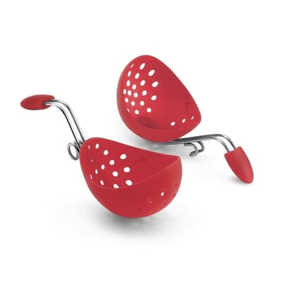 Cuisipro - Egg Poacher Set of 2 Red - image 1 of 4