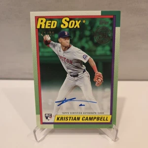 2025 Topps Update - Kristian Campbell Rookie /99 Autograph Green #90AU-KC AU RC - Bild 1 von 3