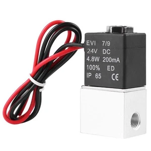 Elettrovalvola Aria Elettrica Beduan 2 Vie Normalmente Chiusa DC 24V 1/4" N - Foto 1 di 6