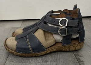 Josef Seibel Rosalie 51 Sandalen Gr. 37 blau Leder NEU - Bild 1 von 7