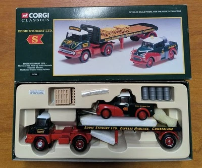 1:50 CORGI N° 31704 " EDDIE STOBART LTD  " MORRIS 1000 PICK UP & BARRELS THAMES - Photo 1/2