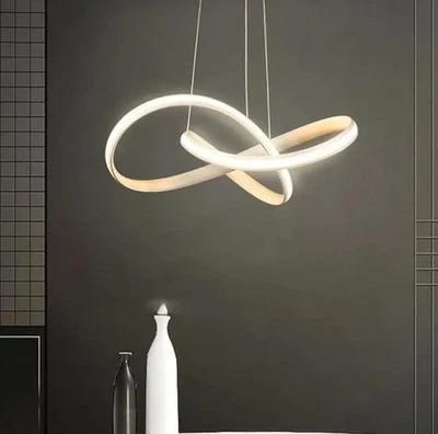 Lampadario a Sospensione LED 45W Design Intrecciato Luce Calda 53CM Interno IP20 - Immagine 1 di 4