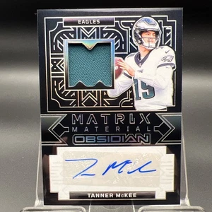 2024 Obsidian Tanner McKee 29/299 Matrix Material Jersey Patch Auto Eagles NM! - Picture 1 of 3