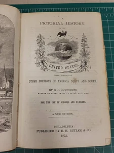 Pictorial History United States 1873 Antique Book S G Goodrich America North - Picture 1 of 6