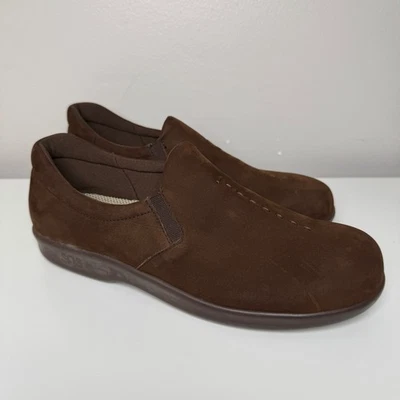 Mocasín sin cordones SAS Viva-N para mujer 10 N marrón gamuza suave paso zapatos cómodos Foto 1 de 4