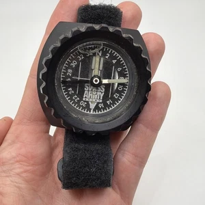 Vintage Swiss Army Brand Wrist Compass Nylon Bracelet Skydiving Outdoors - Picture 1 of 7