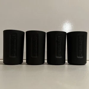 Jagermeister  glass shot glass 2cl black Embossed X4 - Imagen 1 de 3