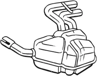 Silencieux final 247-041 BOSAL pour MINI MINI Décapotable MINI - Photo 1/4