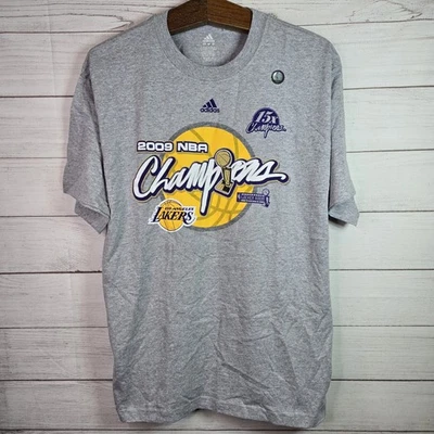 Camiseta auténtica Adidas 2009 NBA CHAMPIONSHIP de Los Angeles Lakers para hombre L Kobe nueva sin etiquetas  Foto 1 de 4