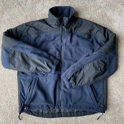 5.11 Tactical Full Zip Fleece Jacket Mens Medium Blue And Black 48001 - Image 1 of 4