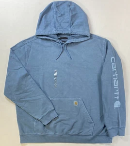 Sudadera con capucha para hombre Carhartt French Terry Garment Dye peso medio NUEVA 2XL - Imagen 1 de 2