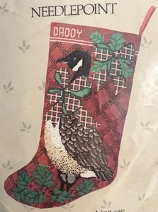 Something Special Needlepoint Canada Goose Christmas Stocking 30477 12"x17" NIP - Picture 1 of 4