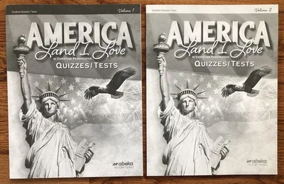 Abeka America Land I Love Fourth Edition Quizzes and Tests Volumes 1 and 2 - Image 1 of 4
