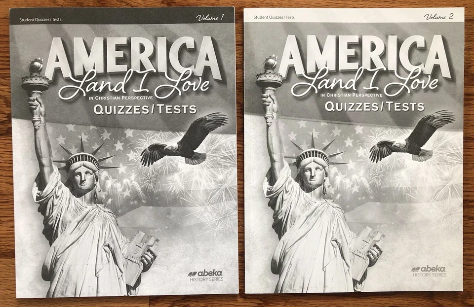 Abeka America Land I Love Fourth Edition Quizzes and Tests Volumes 1 and 2 - Image 1 of 4