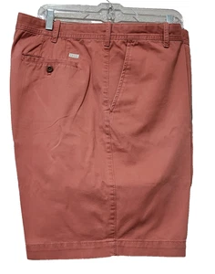 Izod Shorts Herren 40 rostorange klassisch Chino Freizeit vorne flach Baumwolle Sommer - Bild 1 von 8