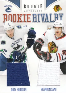 11-12 Panini Rookie Anthology Cody Hodgson Brandon Saad Rookie Rivalry Jersey - Picture 1 of 1