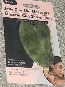 Jade Gua Sha Massagegerät Stein Gesichtsmassage Hauttoner BRANDNEU - Bild 1 von 4