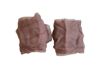 2 paneles de cortinas de organza de seda de herrajes de restauración marrón transparente ligero Foto 1 de 4