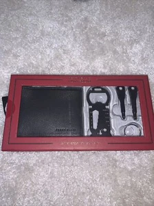 New Perry Ellis Portfolio LeatherBifold with Keychain Tool (4pcs) - Picture 1 of 9
