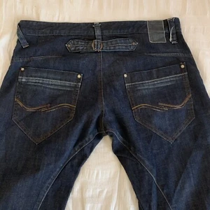 Jack & Jones Boxy JJ 21 Buckle 38x30 Japanese Biker Denim Jeans Felling Piping - Picture 1 of 18