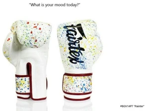 GENUINE FAIRTEX BRAND NEW MICRO FIBER BOXING GLOVES Painter RED Piping - Picture 1 of 2