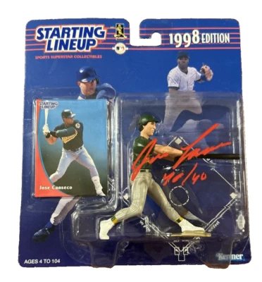 Jose Canseco Signed SLU Starting Lineup 1998 Collectible Figure MIB NIB Auto PSA - Image 1 of 4