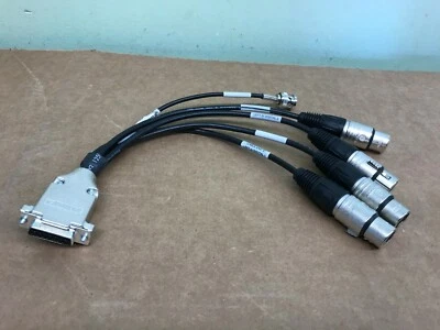 AMP/NEUTRIK 15 PINOS FÊMEA PARA 3 XLR E 1 CABO ADAPTADOR BNC 1' - Imagem 1 de 3