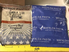 Patriot Vegan Creamy Beef Stroganoff & Pasta Freeze Dried Survival Food MRE CAMP