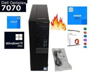Dell Optiplex 7070 SFF i7-9700 8-Core 3.0GHz 16GB RAM  256 SSD  Win 11 Pro + XTR - Picture 1 of 19