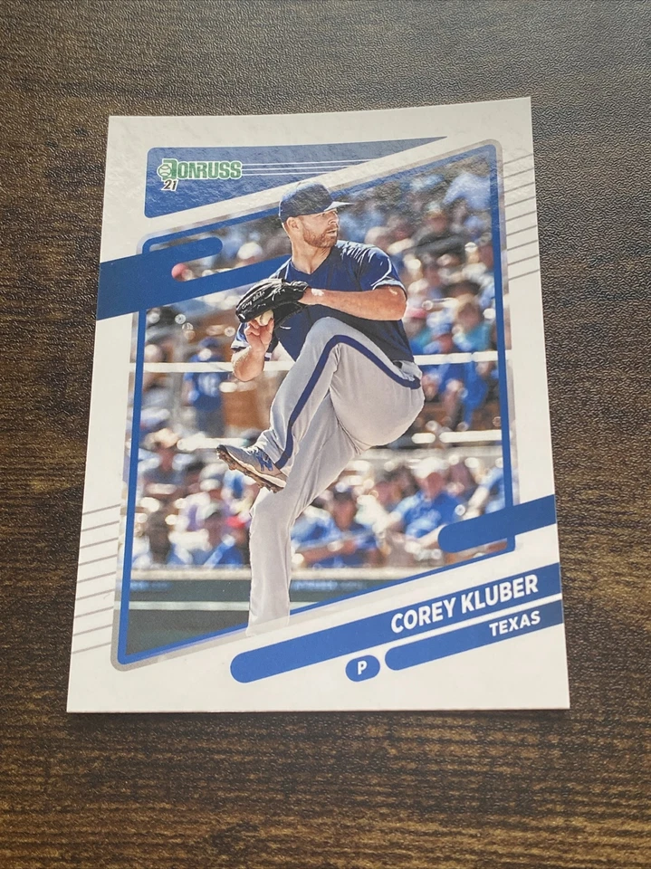 2021 Donruss Baseball #63 Corey Kluber Texas Rangers D1528* - Image 1 of 1